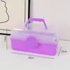 Caixa de ferramentas de arte, pincel, guache, caixa de armazenamento, caixa de pintura, caixa de remédios domésticos multifuncional, estojo de manicure portátil