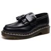 Estilo Quente Transfronteiriço - Mocassins com Franjas para Mulheres, Sapatos Pequenos de Couro Genuíno de Cano Baixo para Homens, Botas Elegantes de Estilo Preppy Britânico
