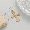 DIY joias moda pequenos acessórios cobre banhado a ouro libélula elefante seis pontas estrela cruz pingente único pendente colar acessórios