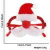 Óculos de Natal 2025 Decoração de Festa Infantil Suprimentos Decorações de Natal Adereços para Fotos Armações de Óculos de Rena