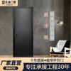 16 Puertas Correderas Planas con Vidrio Ultra Transparente, Puerta de Baño, Puerta Interior de Aleación de Titanio, Puerta Única, Diseño Simple