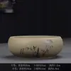 Maceta de flor de hada del agua cerámica cobre Herba hidropónica Torre bambú una hoja loto cuenco loto Herba Lysiana maceta especial sin agujero tamaño grande pequeño