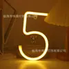 Nuevas Luces LED de Letras para Cumpleaños y Festival Qixi Combinación DIY Luces Nocturnas, Luces Decorativas de Atmósfera de Moda, Luces Decorativas para Confesiones