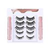 Traje de pestañas magnéticas transfronterizas cinco pares de cinco para satisfacer diferentes maquillajes, pestañas postizas sin pegamento y de curvatura natural