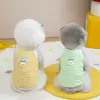 Ropa para Perros Verano Chaleco Delgado con Correas para Perros Pequeños con Clip para Correa Bichón Teddy 25 Chaleco Rayado de Gasa Delgada