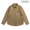 Estilo japonês Workwear Camisa de manga comprida Jaqueta masculina Primavera e Outono Camisa casual masculina Estilo americano Retro Solto Jaqueta masculina