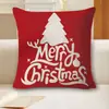 25 Nuevos Estilos de Fundas para Cojines de Árbol de Navidad para el Año Nuevo, Fundas para Cojines de Árbol de Navidad, Fundas para Cojines de Reno y Copo de Nieve al por Mayor