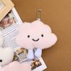 Muñeco de Oso Rizado Lindo Creativo Colgante de Peluche Femenino Exquisito Colgante para Mochila Escolar de Estudiante Llavero de Peluche de Oso