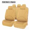 Funda de Asiento para Coche de Cuero PU de Colores para Exportación, Comercio Electrónico Transfronterizo, Funda de Asiento para las Cuatro Estaciones, Funda de Silla de Cuero Artificial, Juego de 4 Piezas, Juego de 9 Piezas