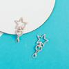 Broche de langosta color caramelo, llavero con forma de estrella, broche para perro, hebilla de puerta con pintura en aerosol de color, colgante para bolso, accesorios de joyería DIY