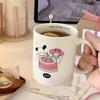 Bonita taza de cerámica derretida con forma de perro Pacha, estilo dibujos animados, para el hogar, taza de agua para el desayuno de gran apariencia.