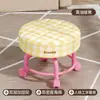 Taburete pequeño de rueda universal con ruedas taburete bajo para patinaje en línea en casa banco pequeño sala de estar silla para aprender a caminar con niño dormitorio relleno de juntas taburete redondo