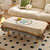 Toalha de Mesa Jacquard Estilo Boêmio Atmosfera de Luxo Leve Toalha de Mesa para Mesa de Centro Decoração para Fotografia Acampamento ao Ar Livre Toalha de Mesa Rolo de Ovo