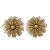 Aretes, pernos para orejas, aretes florales, aretes transfronterizos, aretes de lujo ligero de alta gama, aretes de diseño de nicho, accesorios para orejas de mujer