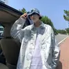 Camisa de lapela manga longa com estampa de desenho animado completa masculina primavera e outono 2024 nova simples casual oversized camisa externa