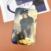 Conjunto de tarjetas periféricas de animación para estudiantes del campus con cordón para colgar en el cuello, deslizante, de plástico rígido, para control de acceso al metro, bolsa para credenciales para hombres