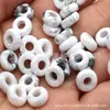 Contas de cristal natural ágata jade com furo grande 5*10mm contas de ábaco acessórios para colar pulseira DIY feitos à mão