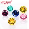 Corindón Cultivado Colorido Redondo Importado Piedra Preciosa Pequeña Piedra Suelta Piedra Preciosa Amarilla Fábrica Directa Venta al por Mayor Accesorios