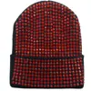 Venda quente transfronteiriça chapéu de tricô outono e inverno feminino com incrustação de diamantes chapéu pullover de moda moderno para todas as ocasiões chapéu de lã quente para atividades ao ar livre