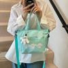 Bolsa de Tela Simple Nuevo Gato Dibujo Animado Linda Estudiante Oficina Chica Estudiante Corazón Bolsa de Almuerzo Bolsa de Almuerzo Bolso Cruzado