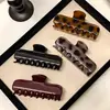 Presilha de Cabelo Imitação Acetato Estilo Francês na Cor Tartaruga, Presilha de Garra de Alta Qualidade para Mulheres, Acessório de Cabelo de Luxo para a Parte de Trás da Cabeça, Modelo Novo