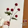 5 flores artificiais de mesa em formato de bolas de pingue-pongue para decoração de casamento, decoração de hotel transfronteiriça, flores artificiais disponíveis para atacado