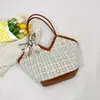 Bolsa Tote de Gran Capacidad Estilo Coreano Bolso de Hombro para Viajar al Trabajo para Mujer 2026 Primavera Nuevo Estilo Patchwork Cuadros Contrastantes Bolso de Hombro