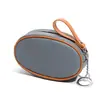 Nuevo Estilo Billetera para Monedas de Cuero Genuino Mini Bolso Piel de Vaca de Primera Capa Colorido de Moda Llavero Almacenamiento Cremallera Cartera Pequeña para Mujeres
