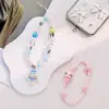 Pulsera de Cuentas de Hello Kitty Linda de Dibujos Animados Adecuada para Fundas de Teléfono Móvil, Correa Versátil de Celebridad de Internet para Mujer Estilo Corto
