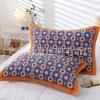 Nueva toalla de gasa de algodón de cinco capas para almohada de adulto, pañuelo para la cabeza, fabricantes de bodas rojos, venta al por mayor, la pelusa no se decolora