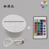 Nuevos regalos extraños y creativos base de lámpara de mesa de arena movediza LED base 3D luz nocturna USB colorida base de lámpara de noche
