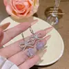 Pendientes de Moda de Aguja de Plata 925 con Cubos de Perla de Venta Caliente Pendientes Dulces de Nicho de Gama Alta Pendientes de Diseño Exquisito