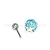 F136 Aleación de Titanio Aliento de Bebé Bola de Diamantes Uña para el Hueso de la Oreja Genuina Estrella de Cinco Puntas Uña para la Oreja Cierre de Rosca Joyería Diamante de Cristal