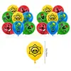 Banner de decoración para fiesta de cumpleaños temática de Brawl Stars, banderines, adorno para pastel y set de globos en stock