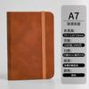 Mini Cuaderno A7 Pequeño, Libreta Portátil con Bolsillo Pequeño con Solapa Pantss, Superficie de Cuero Engrosada, Tacto de Piel Impermeable