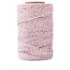 2mm fantasia core-wrapped algodão corda cor flor fio de algodão cor dot fio de algodão 100 metros macramê artesanal diy material corda