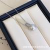 Accesorios de Plata S925 Juego de Perlas Cadena con Perla de 12mm Accesorios Incrustados con Zircón Sin Cuentas