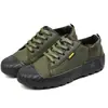 Zapatos de Lona Generación Nueva Estrella Zapatos de Protección Laboral Antideslizantes Resistentes al Desgaste Transpirables Suela Suave Obra de Construcción Trabajo de Construcción Entrenamiento
