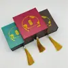 Caja de Joyería Estilo Antiguo Tradicional, Caja de Joyería Estilo Cajón con Borla Vintage, Pulsera, Jade, Jadeíta, Artefactos Culturales, Caja de Regalo para Joyería