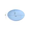 Plato de plástico grueso de 20 cm con forma de disco de paja de trigo para el hogar, plato para aperitivos, plato redondo para cena, plato de fruta con borde cruzado