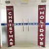 Bandeira de decoração externa para festa de jantar de Natal, novo dístico de Natal transfronteiriço, porta de gnomo pequeno