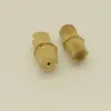Fivela de bambu natural feita à mão para gaguejar, botão perfurado, acessórios de decoração para roupas