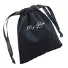 Bolsas de Veludo Personalizadas para Joias, Bolsas Decorativas de Veludo para Embalagem, Bolsas de Veludo com Cordão para Sorteio de Carimbos de Dispositivos de Massagem