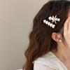 Horquilla de Lazo de Perla de Amor 2024 Clip para Flequillo de Niña Coreana Celebridad de Internet Clip para Cabello Suelto Horquilla para Cabello de Chica Dulce Accesorios para el Cabello