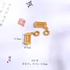 Pulsera de Cristal Pagoda Amarilla Familia Pu Zuo Zhou Mismo Estilo Deseo Cumplido Pulsera de Ágata con Monedas de Ábaco Joyería Regalo para Novia