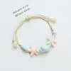 Jingdezhen Navidad Cerámica Cuerda Trenzada Pulsera Animales de Dibujos Animados Cuerda de Mano Joyería al por Mayor para Atracciones Turísticas Nicho Lujo Ligero