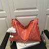 2025 Nuevo Retro Gran Capacidad Color Sólido Casual Simple Portátil Hombro Axila Tote Mochila de Mujer
