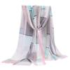Venda quente pequeno ponto cor combinando chiffon lenço de seda feminino europeu e americano lenço de seda novo profissional exportação lenço de seda aliexpress fornecimento