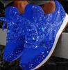 Estación Independiente Plataforma Otoño Transfronteriza Zapatos Casuales con Lentejuelas Transpirables con Pedrería de Suela Gruesa Zapatos Deportivos para Mujer Comercio Exterior