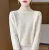 Suéter de punto de cuello alto para mujer, modelo nuevo 2026, para otoño e invierno, adelgazante, holgado, jersey, versátil, engrosado